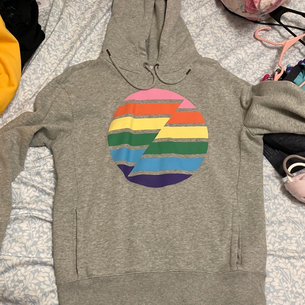 Grey Aeropostale pride hoodie